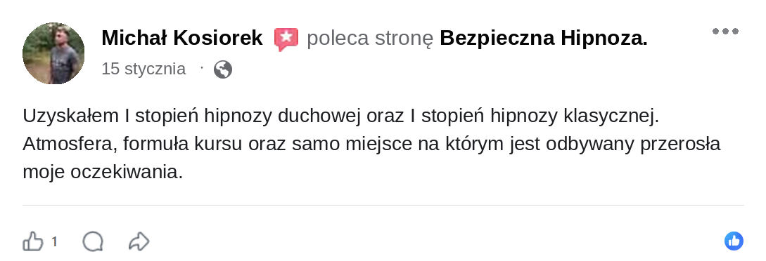 Opinia uczestnika: Michał Kosiorek