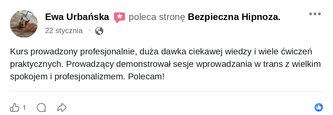 Opinia Ewa Urbanska