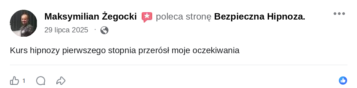 Opinia Maksymilian Zegocki