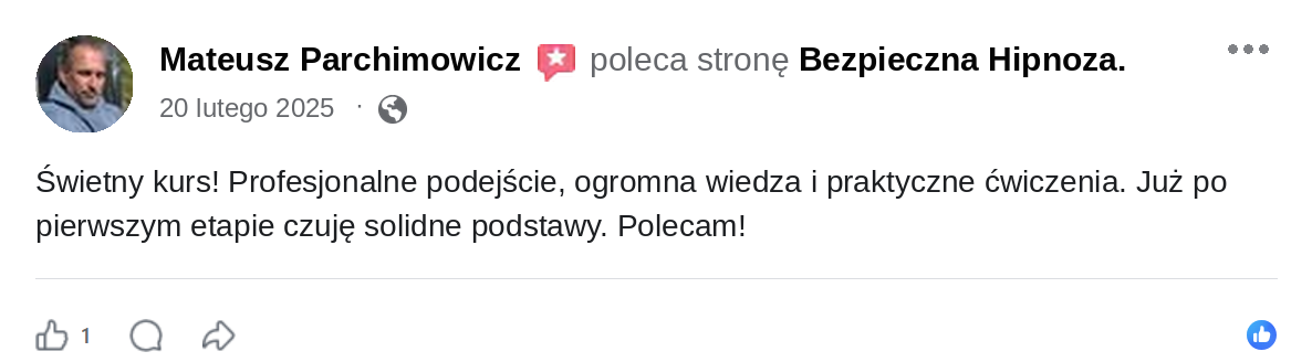 Opinia Mateusz Parchimowicz