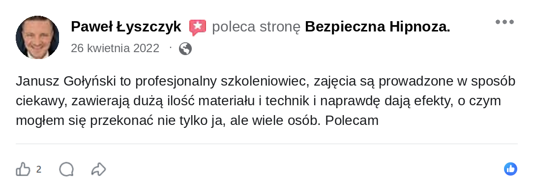 Opinia Pawel Lyszczyk