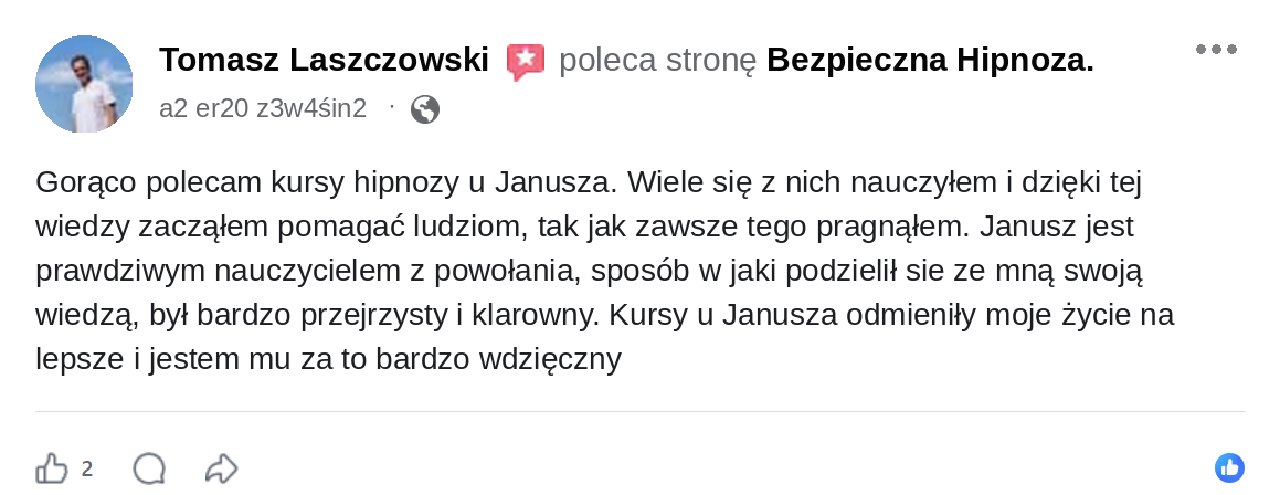 Opinia Tomasz Laszczowski