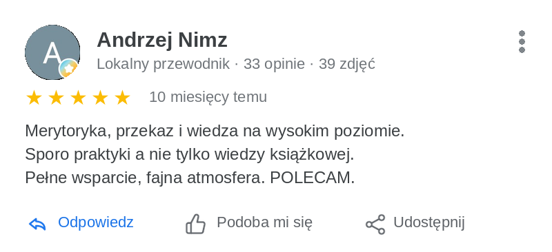 Opinia Andrzej Nimz